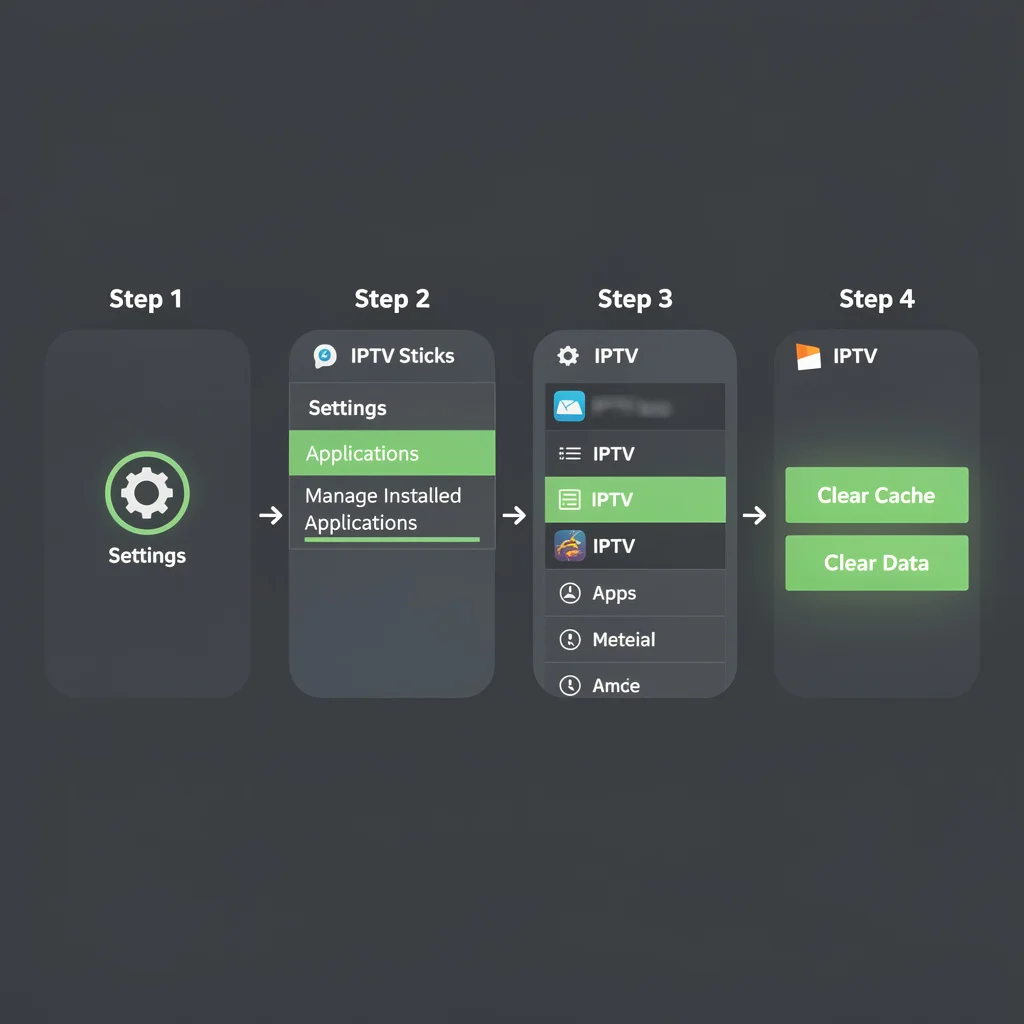 iptv freezing Stick NZ — clear cache IPTV app step-by-step on Fire Stick 2026