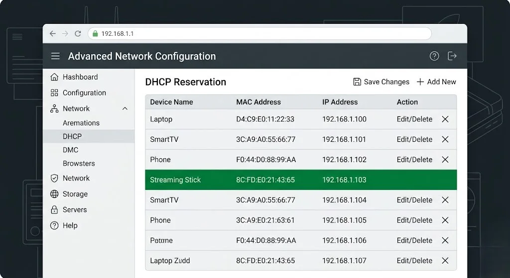iptv keeps disconnecting nz — static IP DHCP reservation router setup 2026