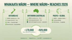 Māori TV IPTV NZ 2026 MĀORI+ free NZ Australia Pacific international access guide Whakaata Māori