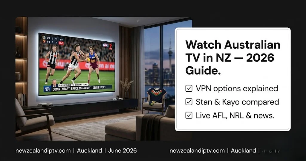 How to watch Australian TV in New Zealand 2026 — VPN, Stan, Kayo and IPTV options explained for NZ viewers