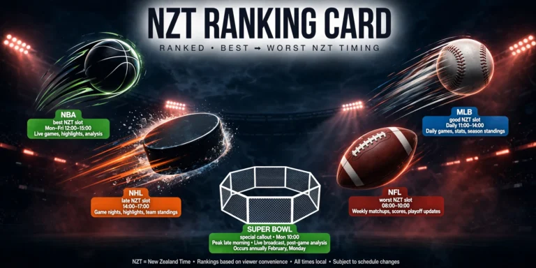 ESPN NZ IPTV 2026 sport lineup NBA NFL MLB NHL UFC Sky Sport Now