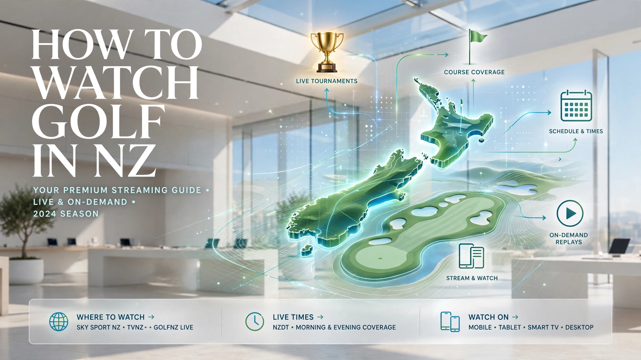 How to Watch Golf in NZ guide for PGA Tour majors and official streaming