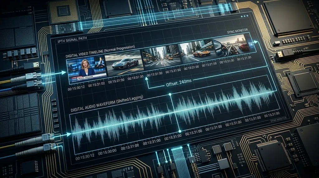 Audio and video timelines drifting out of sync during IPTV playback in New Zealand