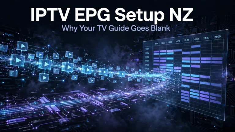IPTV EPG Setup NZ shown as separate channel stream and schedule data feeds