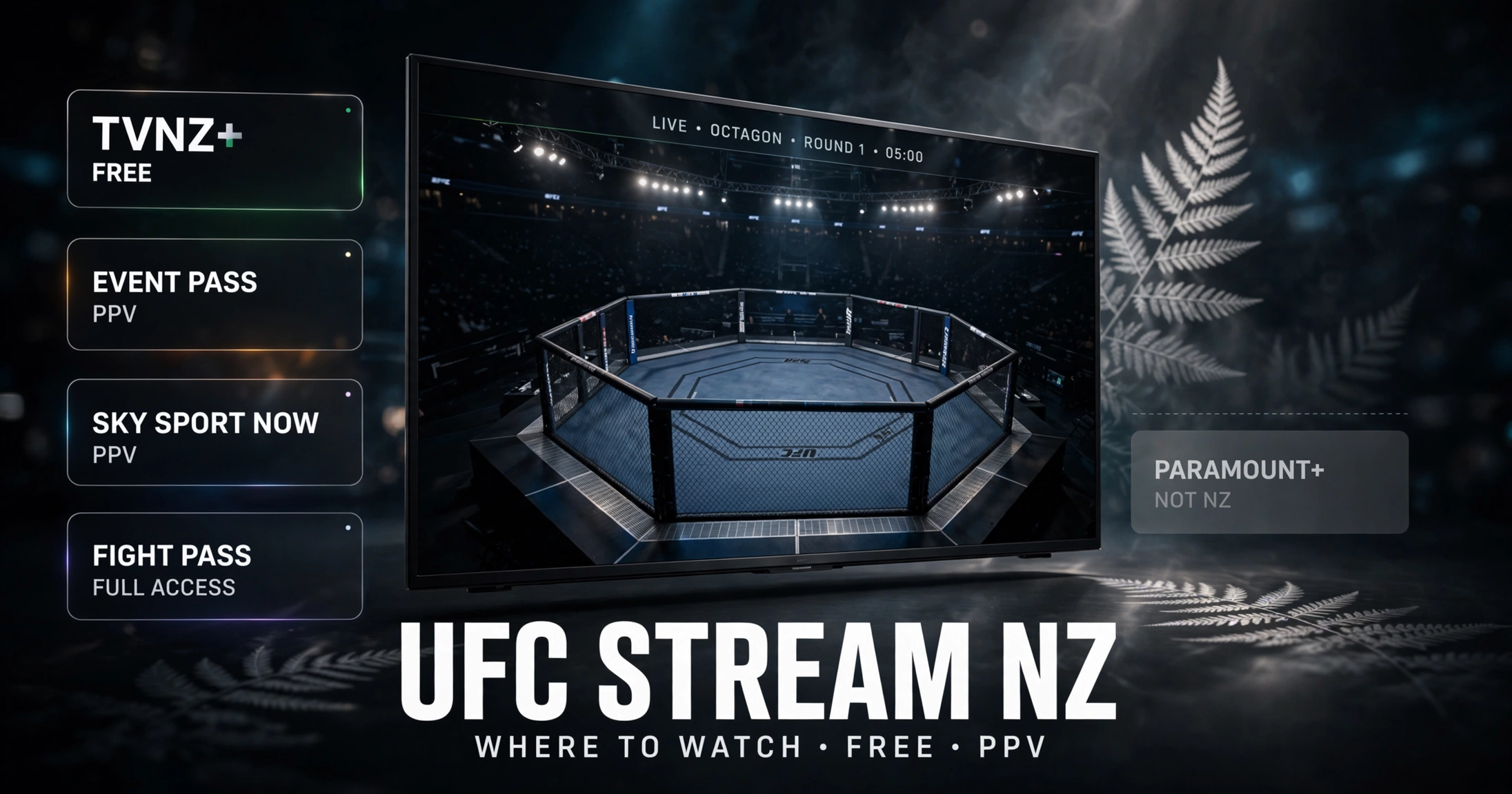 UFC stream NZ: Where to watch free TVNZ Plus, PPV, Sky Fight Pass, and Paramount Plus